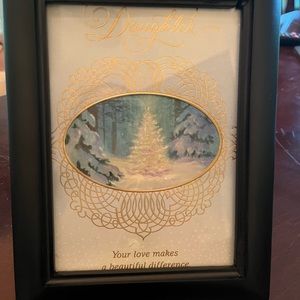 Daughter love; black frame 4 x 6“ art